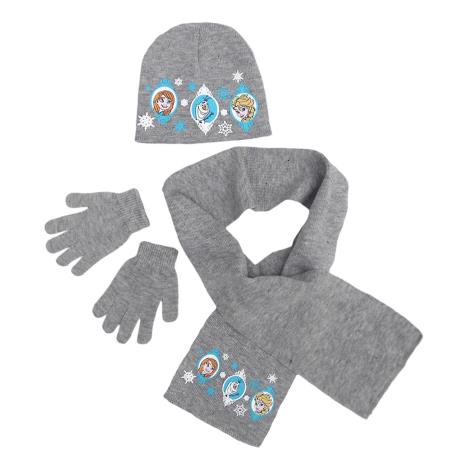 Disney Frozen Grey Winter Hat, Scarf & Gloves Set £6.99